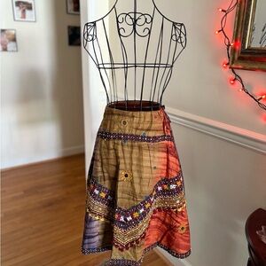 Vintage y2k Bohemian Multicolor Skirt